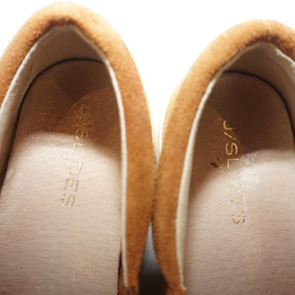 J/Slides Aztec Suede Tassel Platform Loafers Sneakers Caramel Brown 7 - Picture 4 of 7
